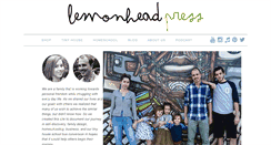 Desktop Screenshot of lemonheadpress.com
